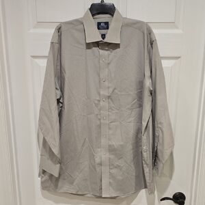Stafford Men's Gray Dress Shirt (18 x 34/35)
